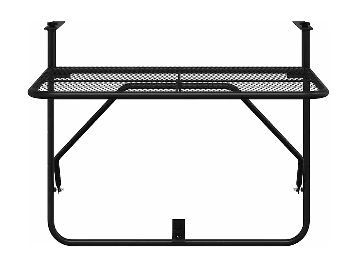 Table de balcon Noir 60x40 cm Acier