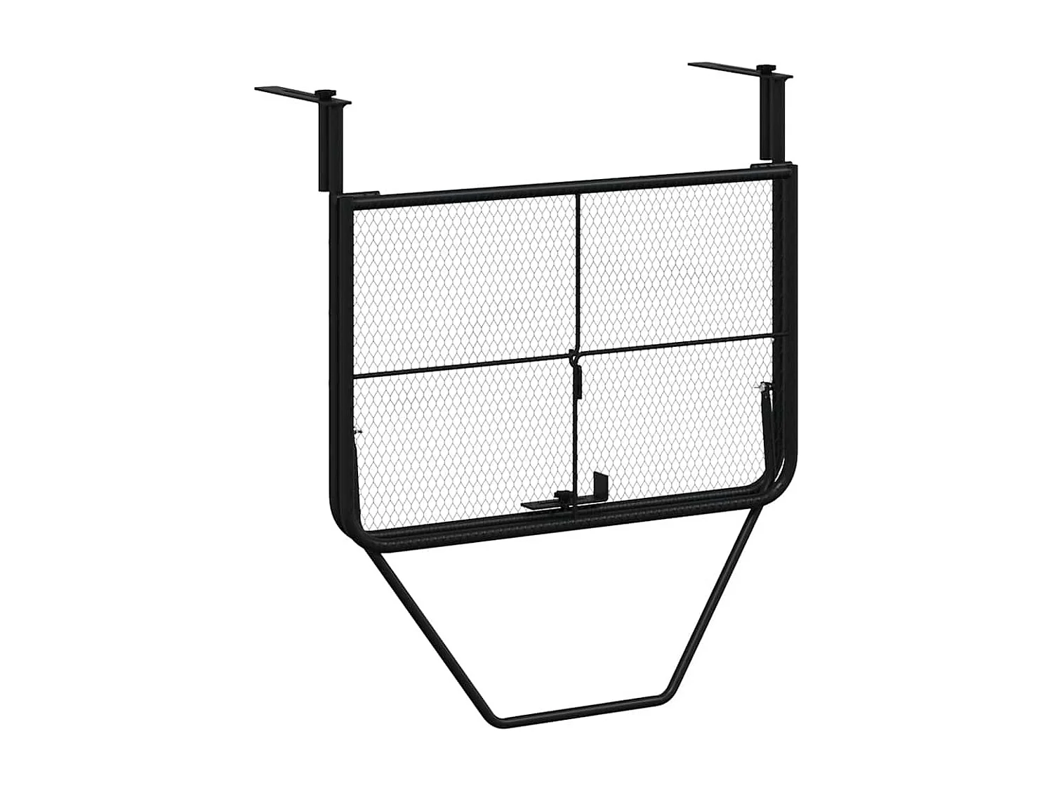 Table de balcon Noir 60x40 cm Acier