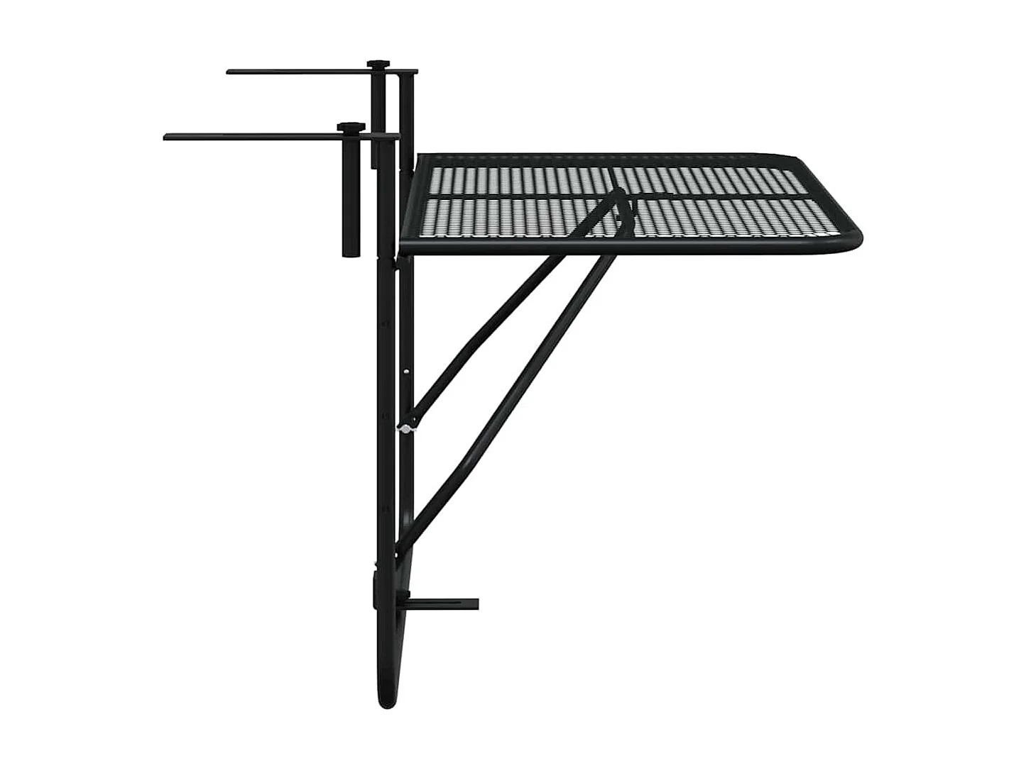 Table de balcon Noir 60x40 cm Acier