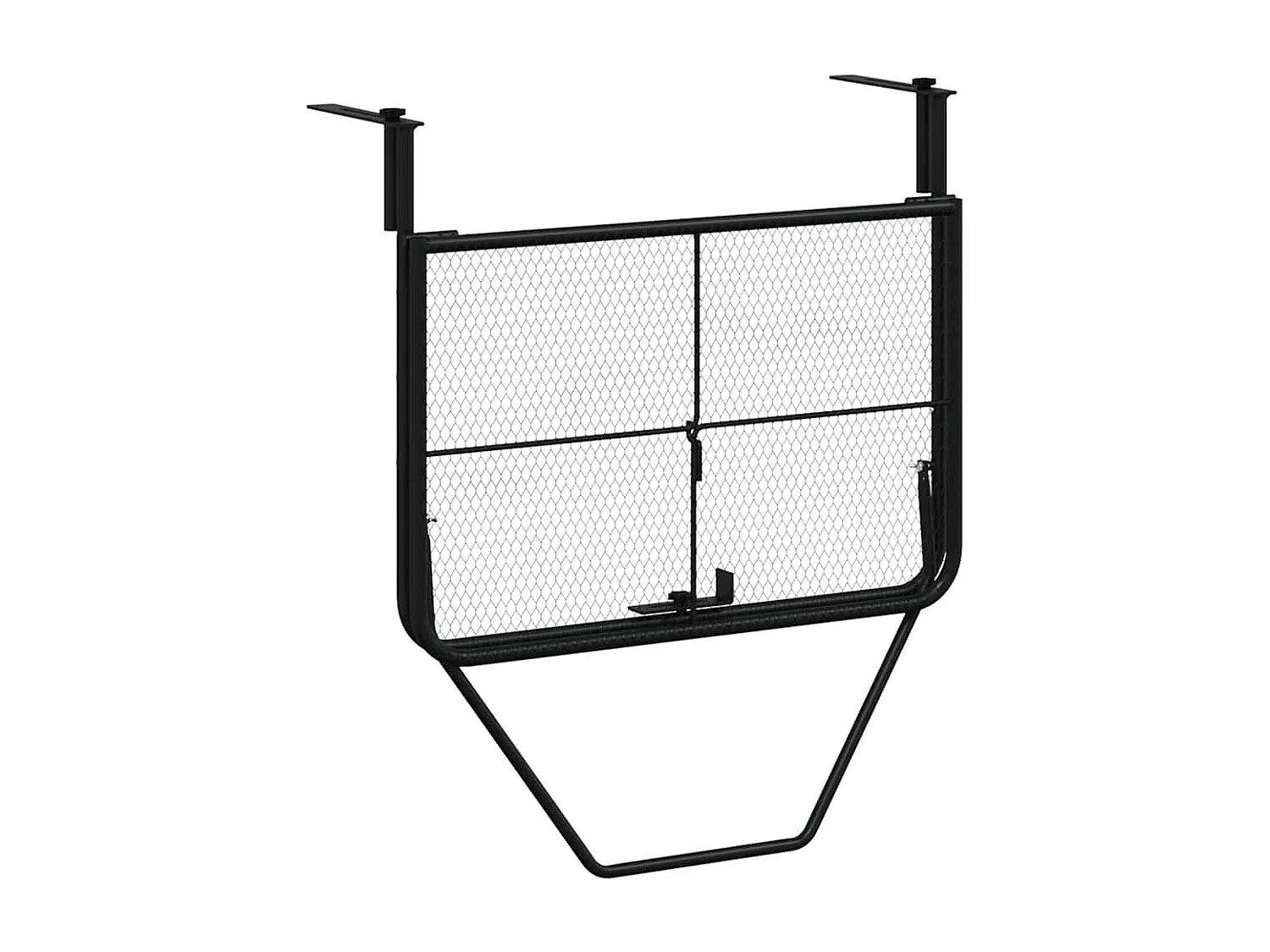 Table de balcon Noir 60x40 cm Acier