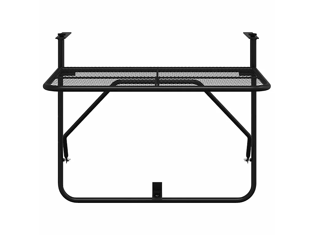Table de balcon Noir 60x40 cm Acier