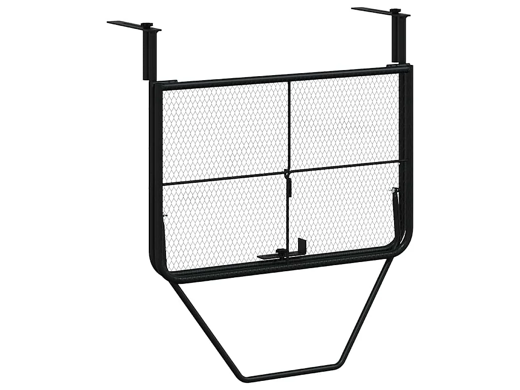 Table de balcon Noir 60x40 cm Acier