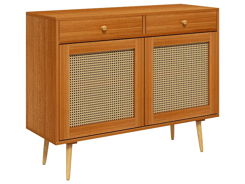 Aparador de cocina marrón 100x35x78.5 cm HOMCOM