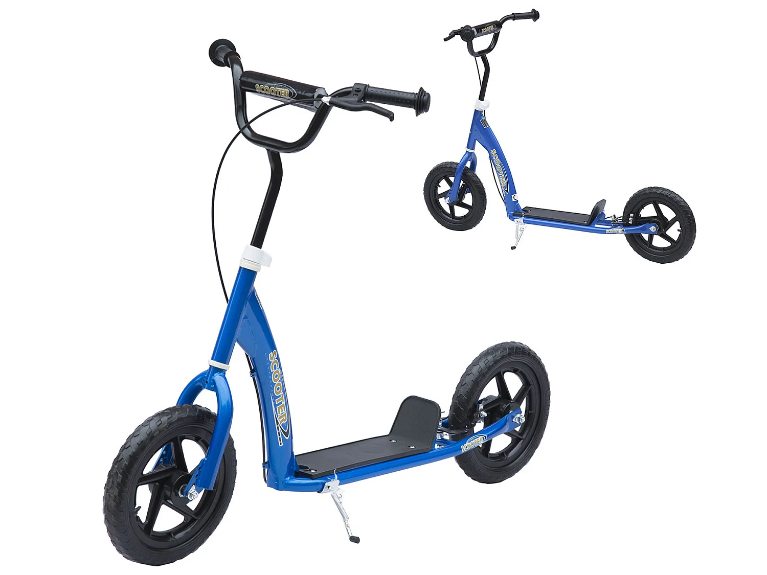 Patinete scooter azul 120x52x88 cm HOMCOM