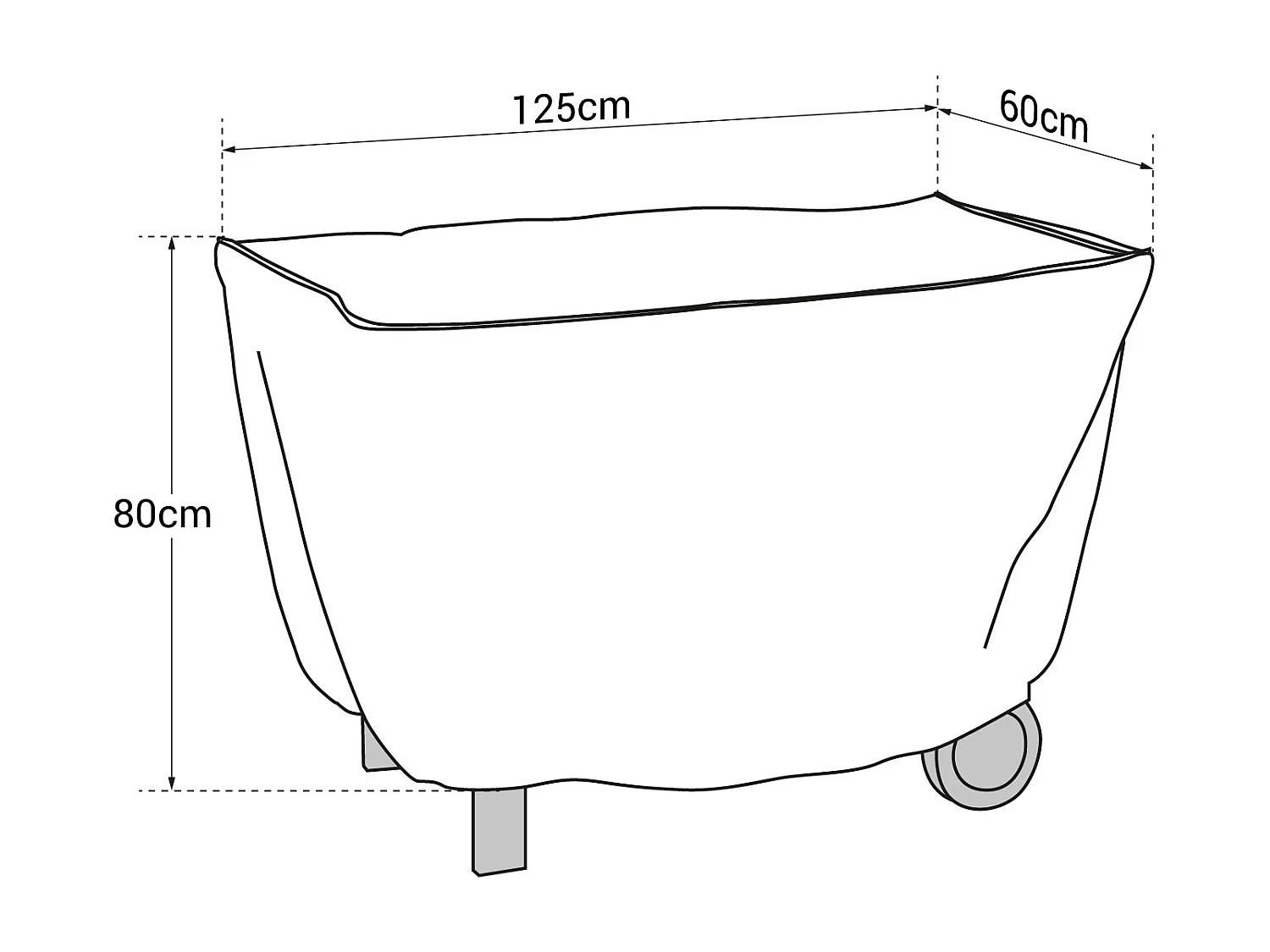 Housse rectangulaire - Taille M