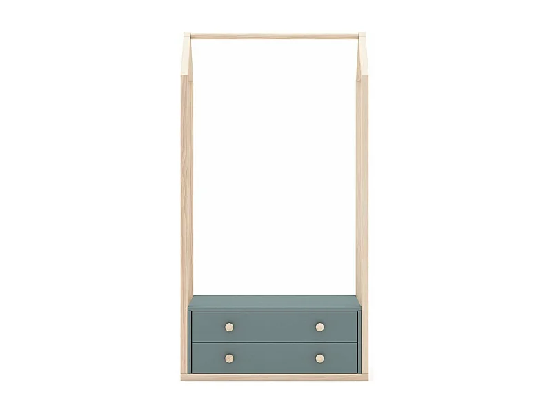 Armário aberto com gavetas 80x170 cm