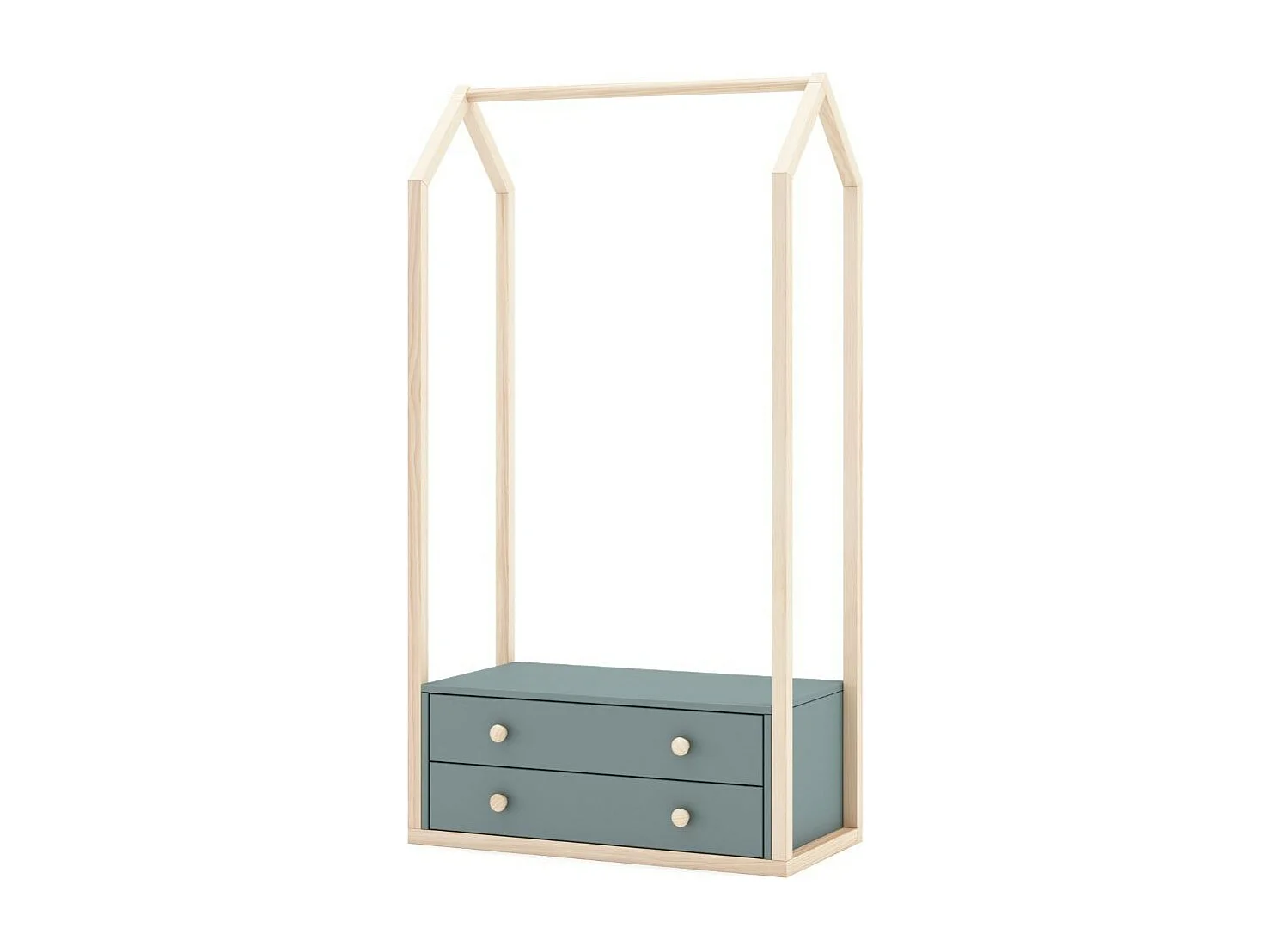 Penderie 2 Tiroirs L80 cm - Esteban