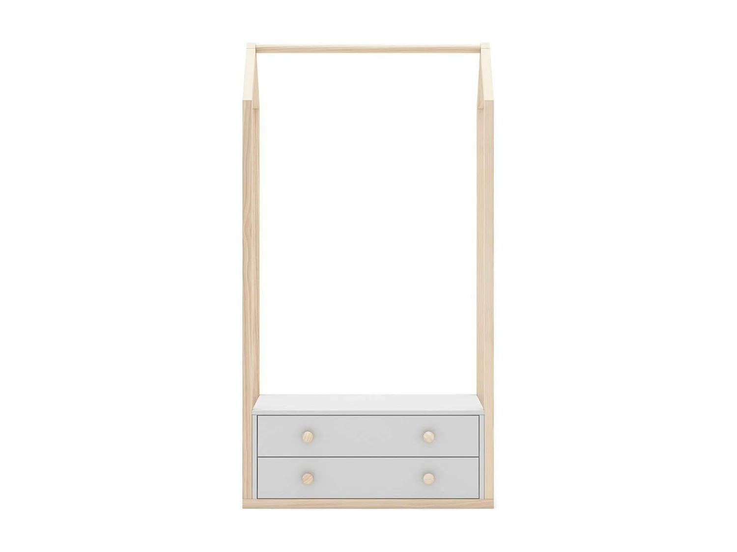 Kleiderschrank mit 2 Schubladen L80 cm - Esteban