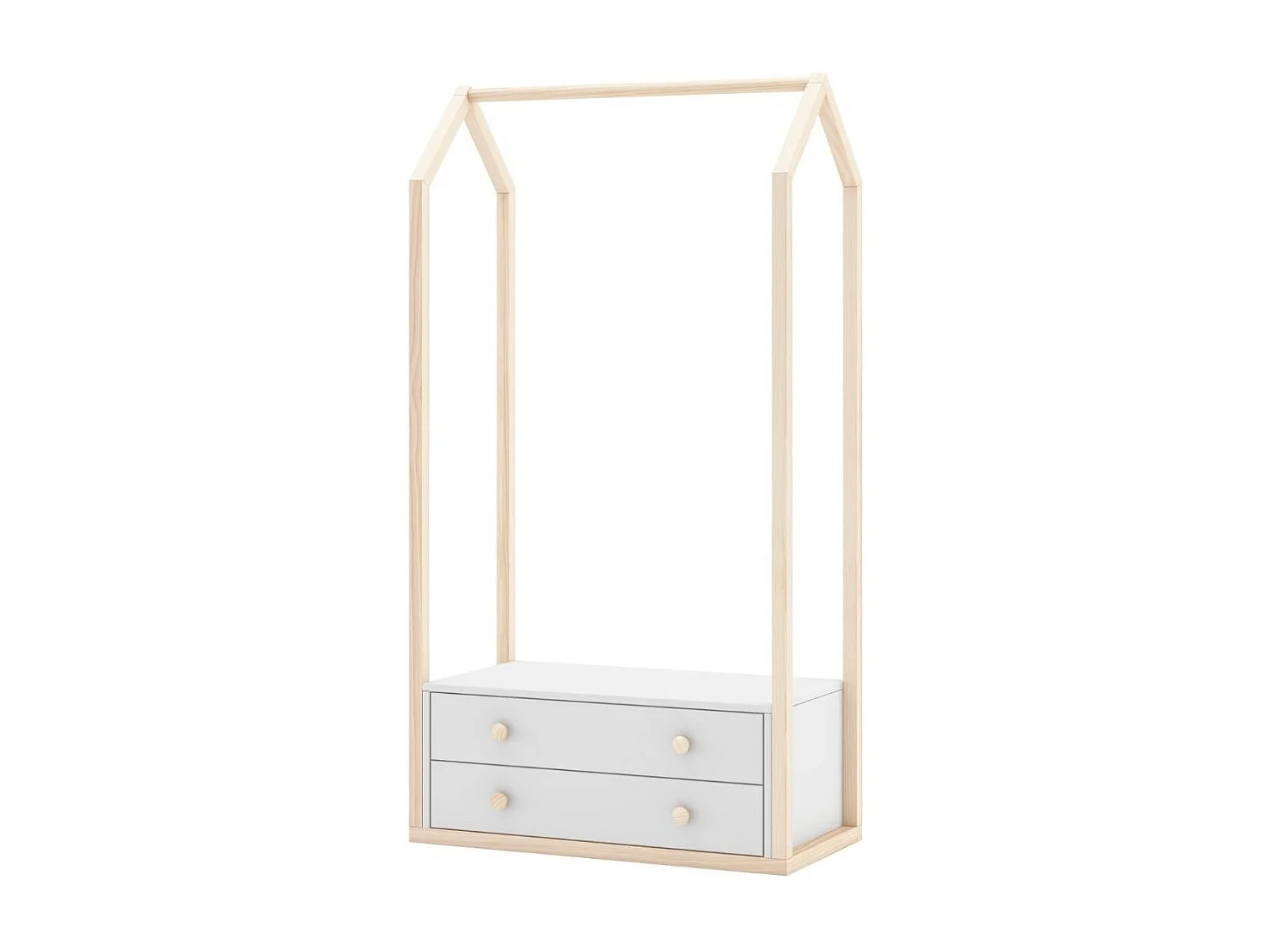 Penderie 2 Tiroirs L80 cm - Esteban