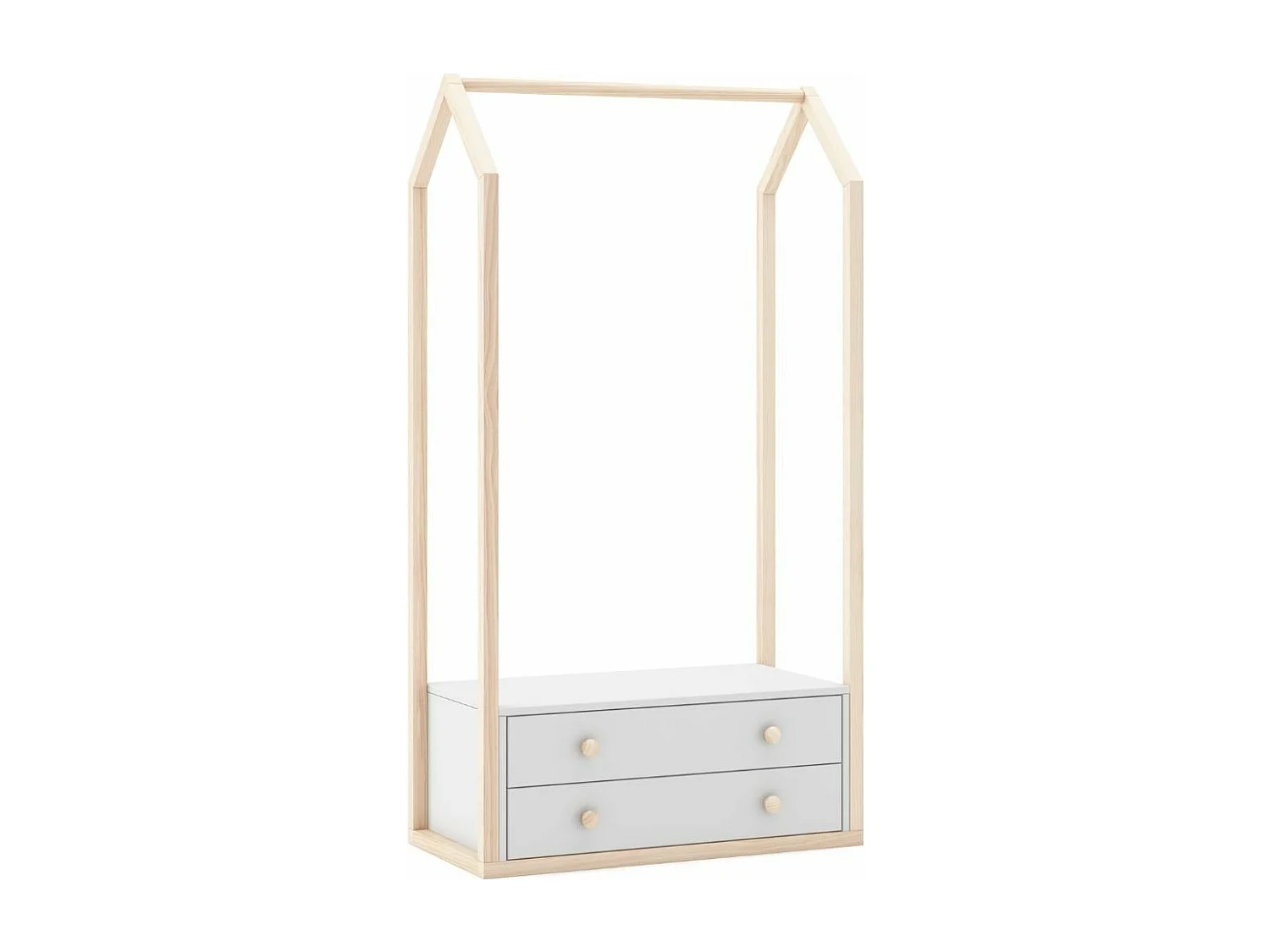 Penderie 2 Tiroirs L80 cm - Esteban