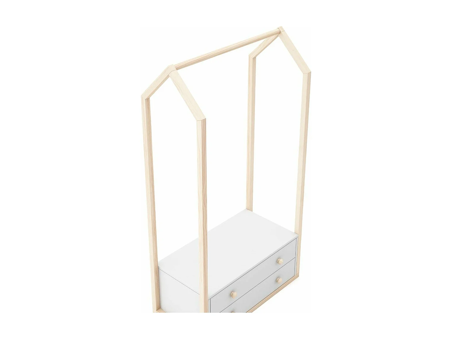 Penderie 2 Tiroirs L80 cm - Esteban