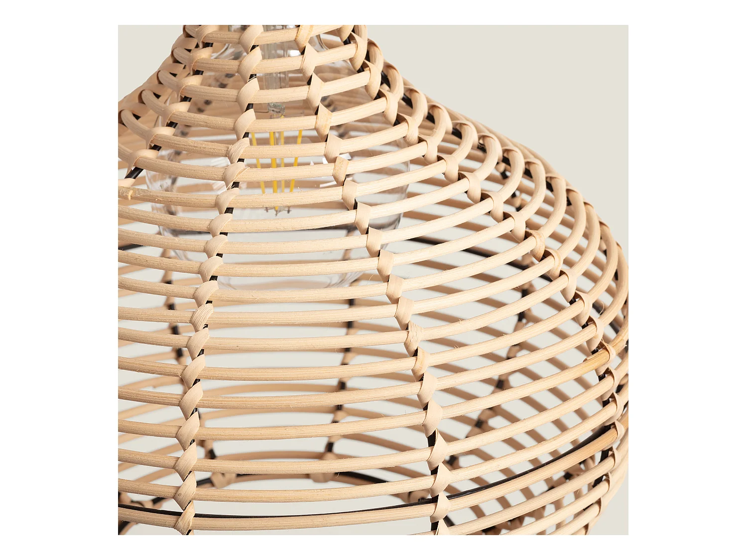 Lampada a Sospensione Rattan Yantai Naturale