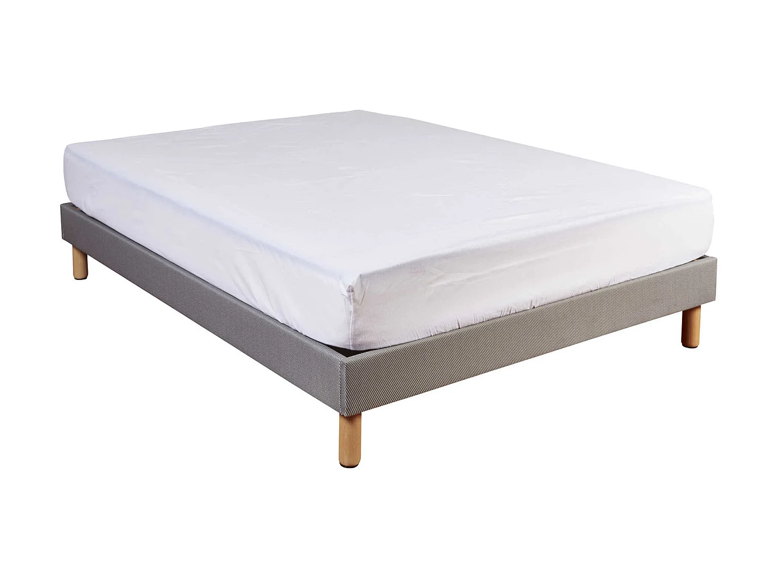 Protège matelas molleton 100% coton - bonnet 30 cm 80x200