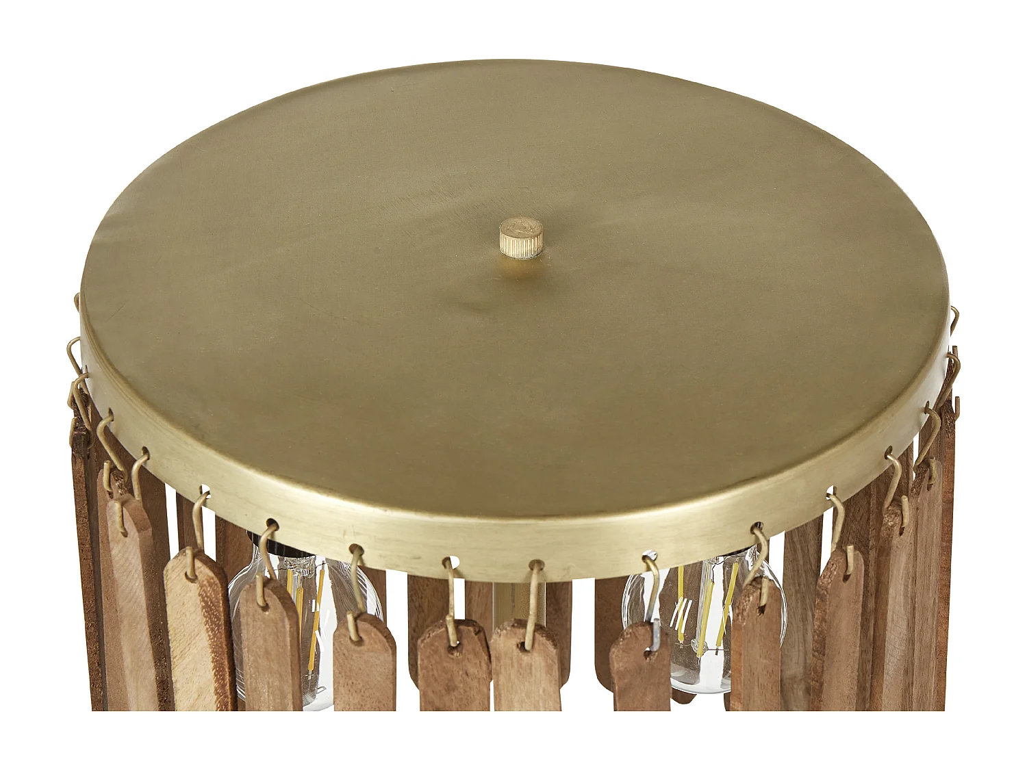 Candeeiro de mesa KAVERI Mangueira de mangueira Castanho