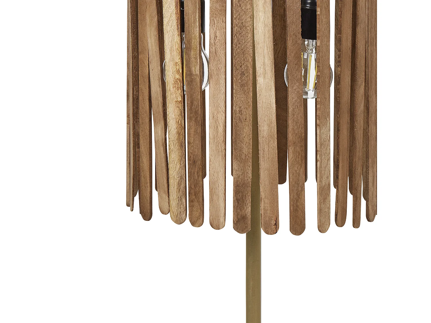 Lampa stołowa KAVERI Drewno mango Brązowy