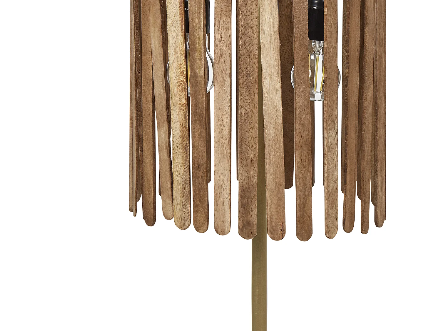 Candeeiro de mesa KAVERI Mangueira de mangueira Castanho