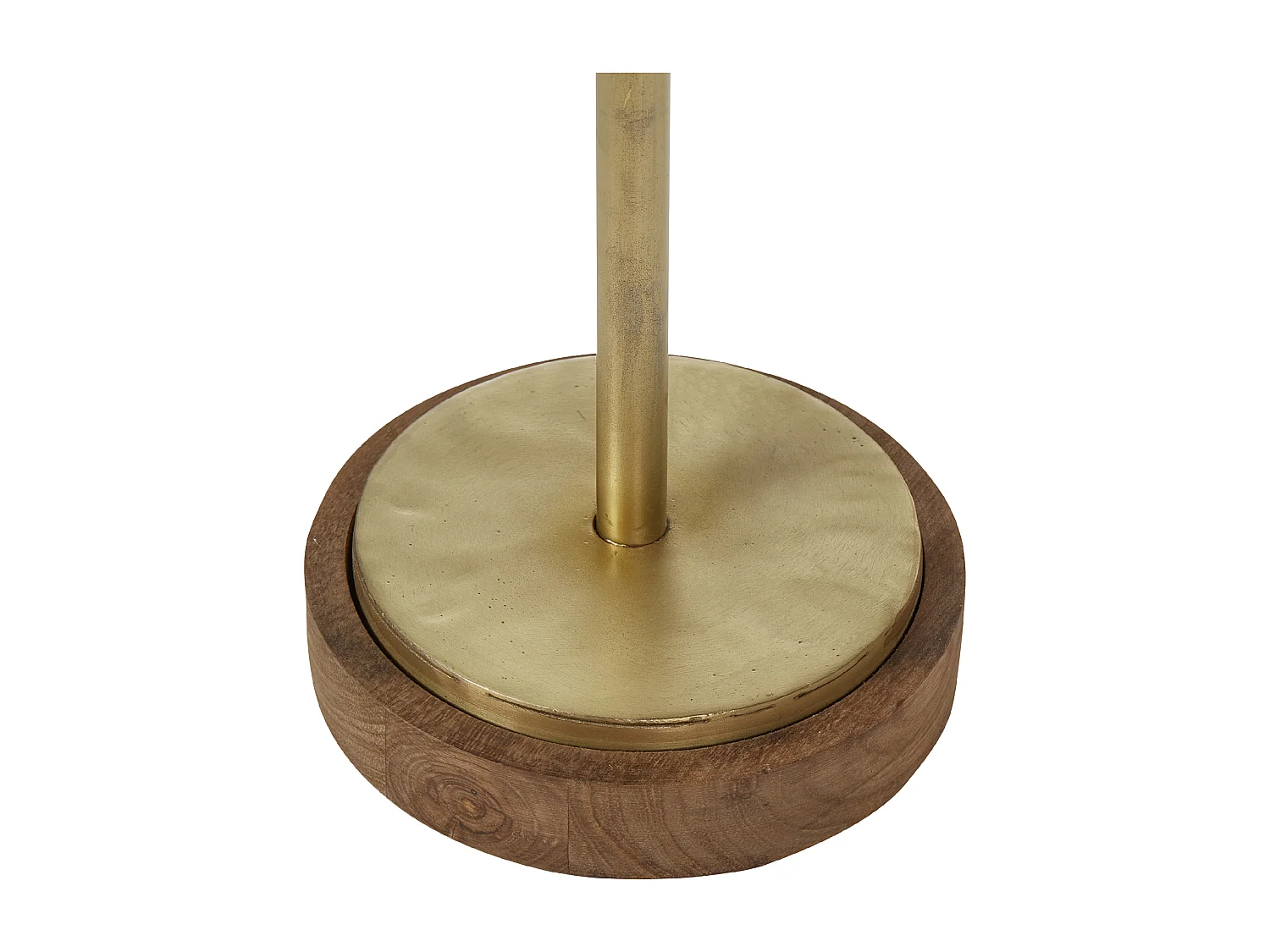 Tischlampe Mango-Holz dunkelbraun 1-flammig Wasserfall-Optik handgemacht Sabari