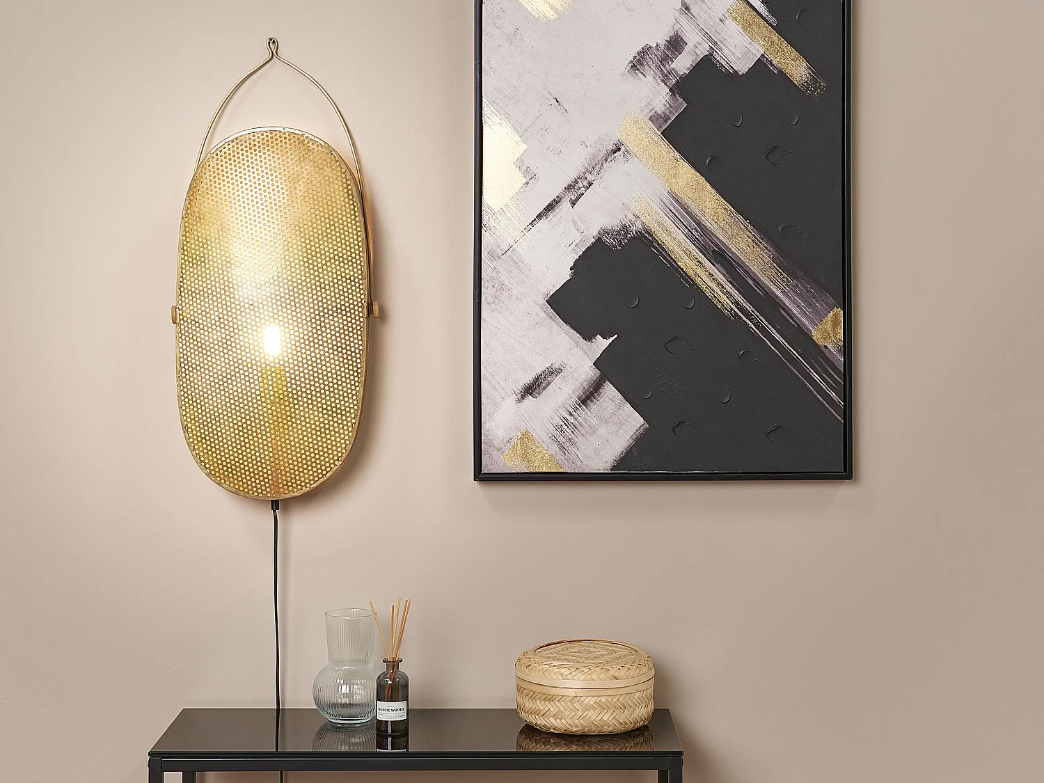 Lampe murale KUNTHI Métal Laiton