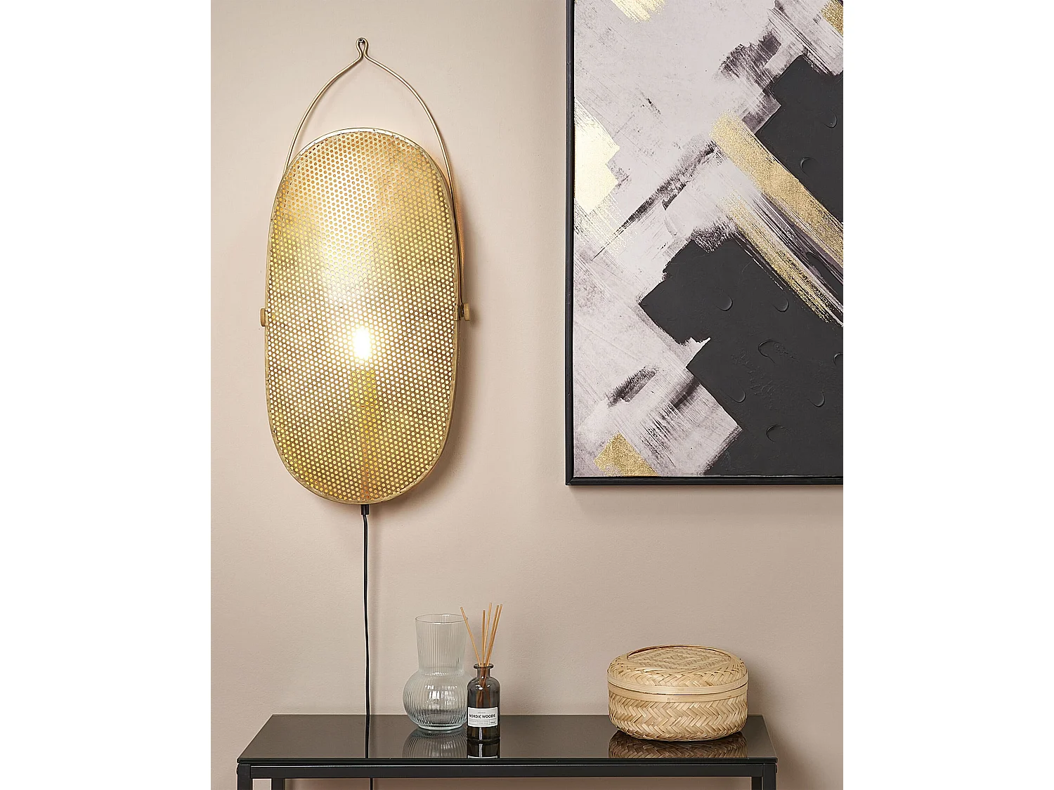 Wandlampe KUNTHI Metall Messing