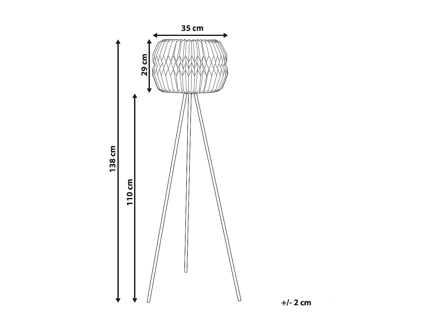Lampadaire HUNTER Blanc