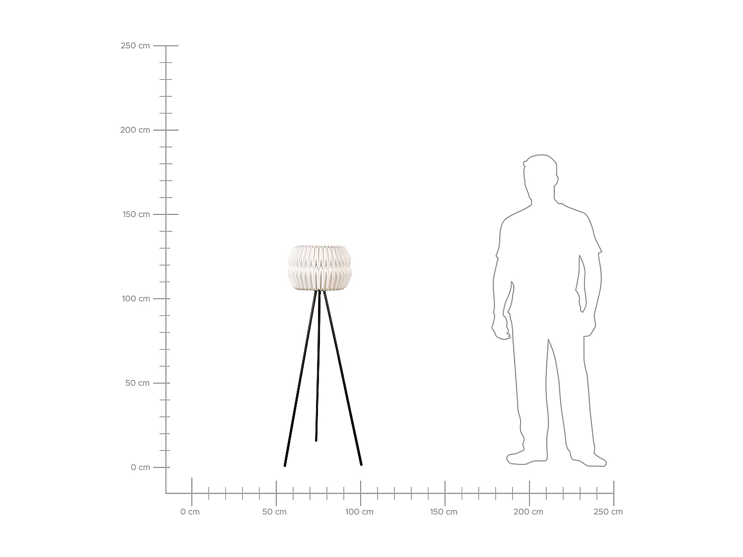 Lampadaire HUNTER Blanc