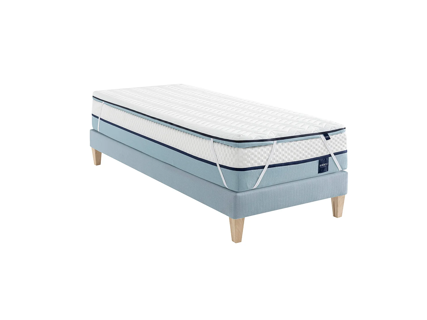 Surmatelas mémoire de forme 200x200 7 cm Someo Songe