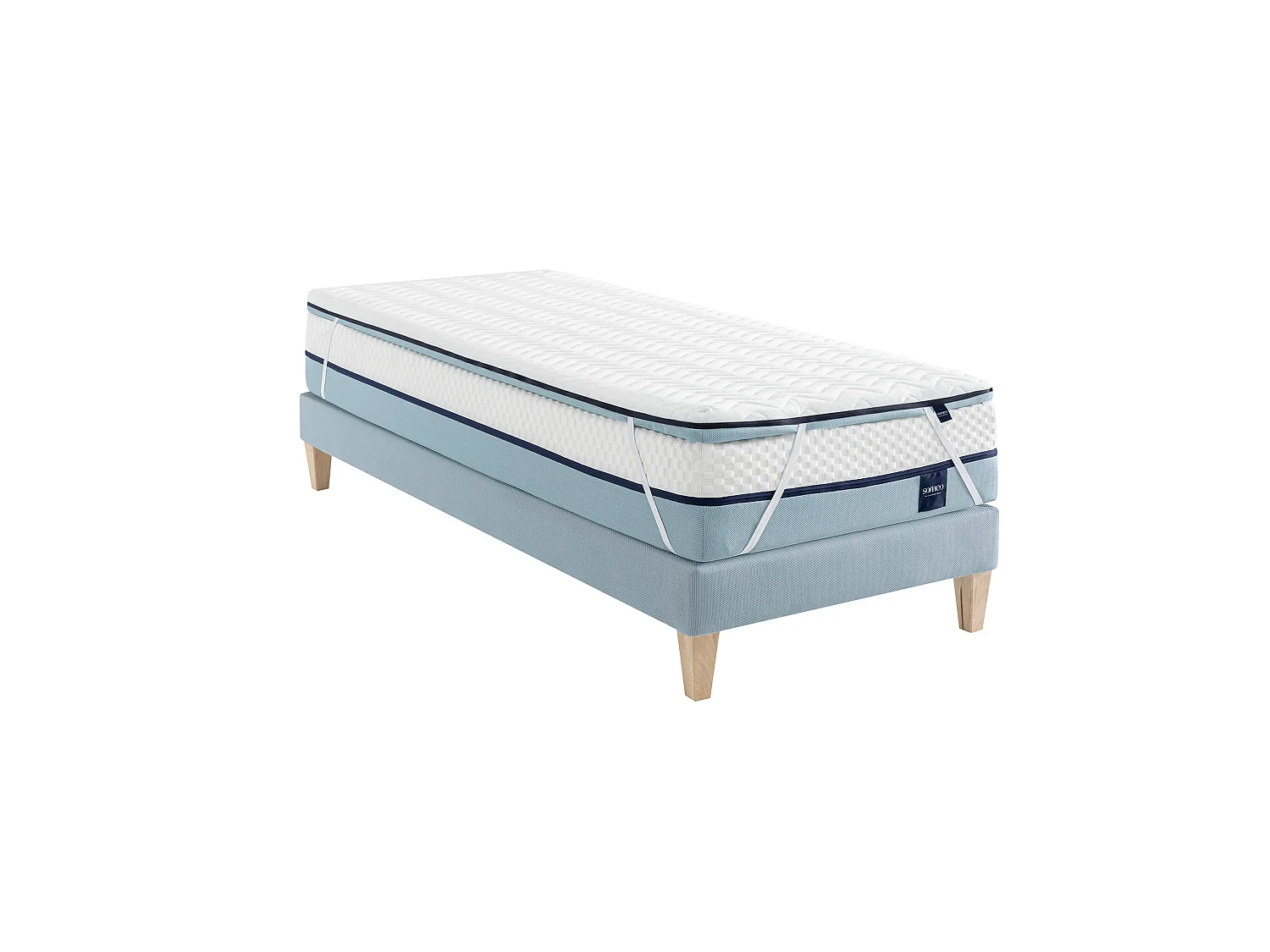 Surmatelas mémoire de forme 200x200 7 cm Someo Songe