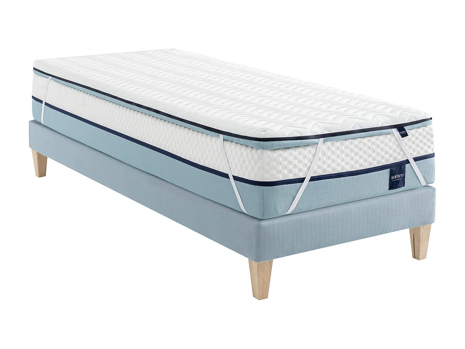 Surmatelas mémoire de forme 80x200 7 cm Someo Songe