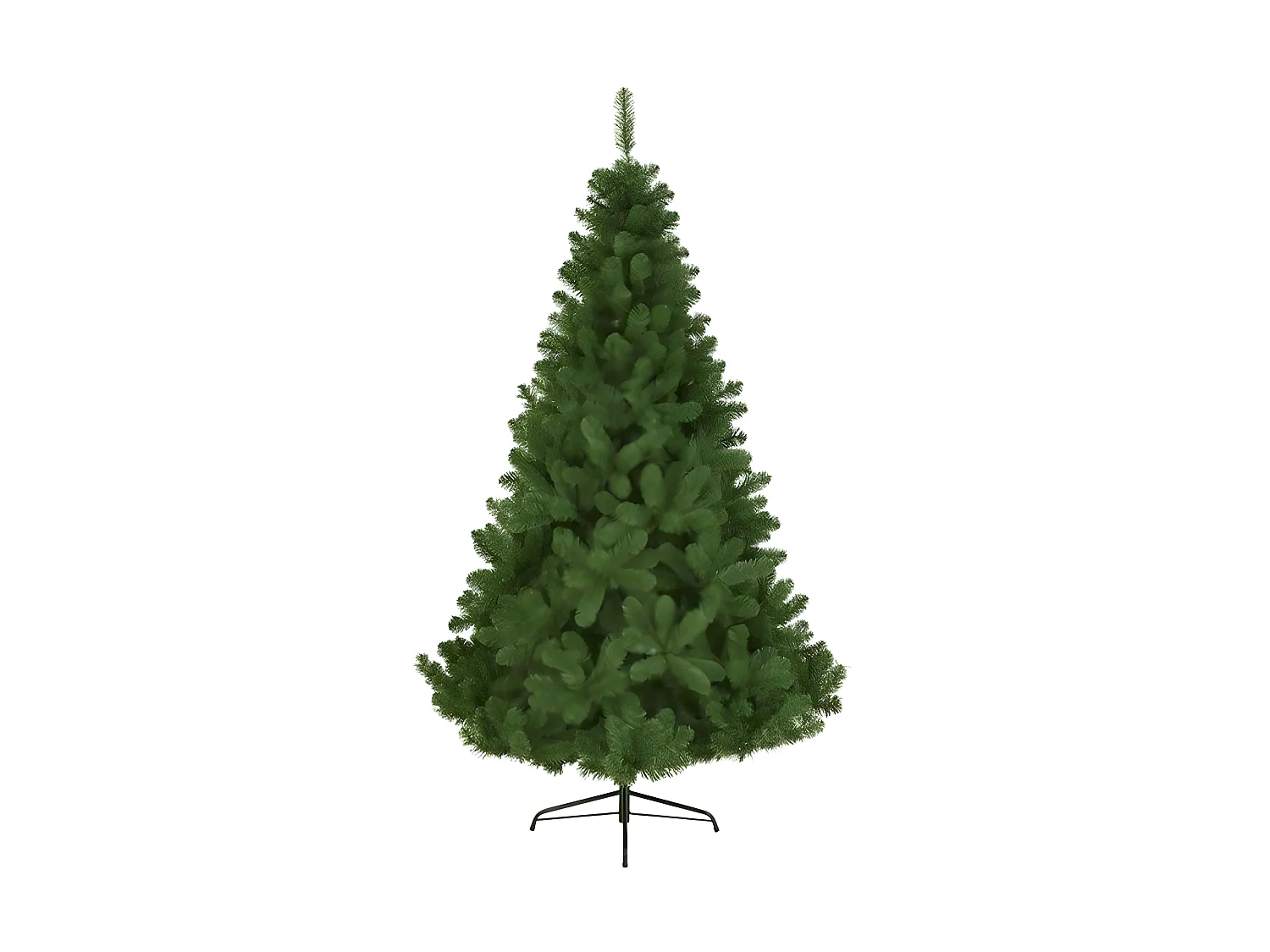 Albero di Natale artificiale in plastica verde 50x50x120 cm