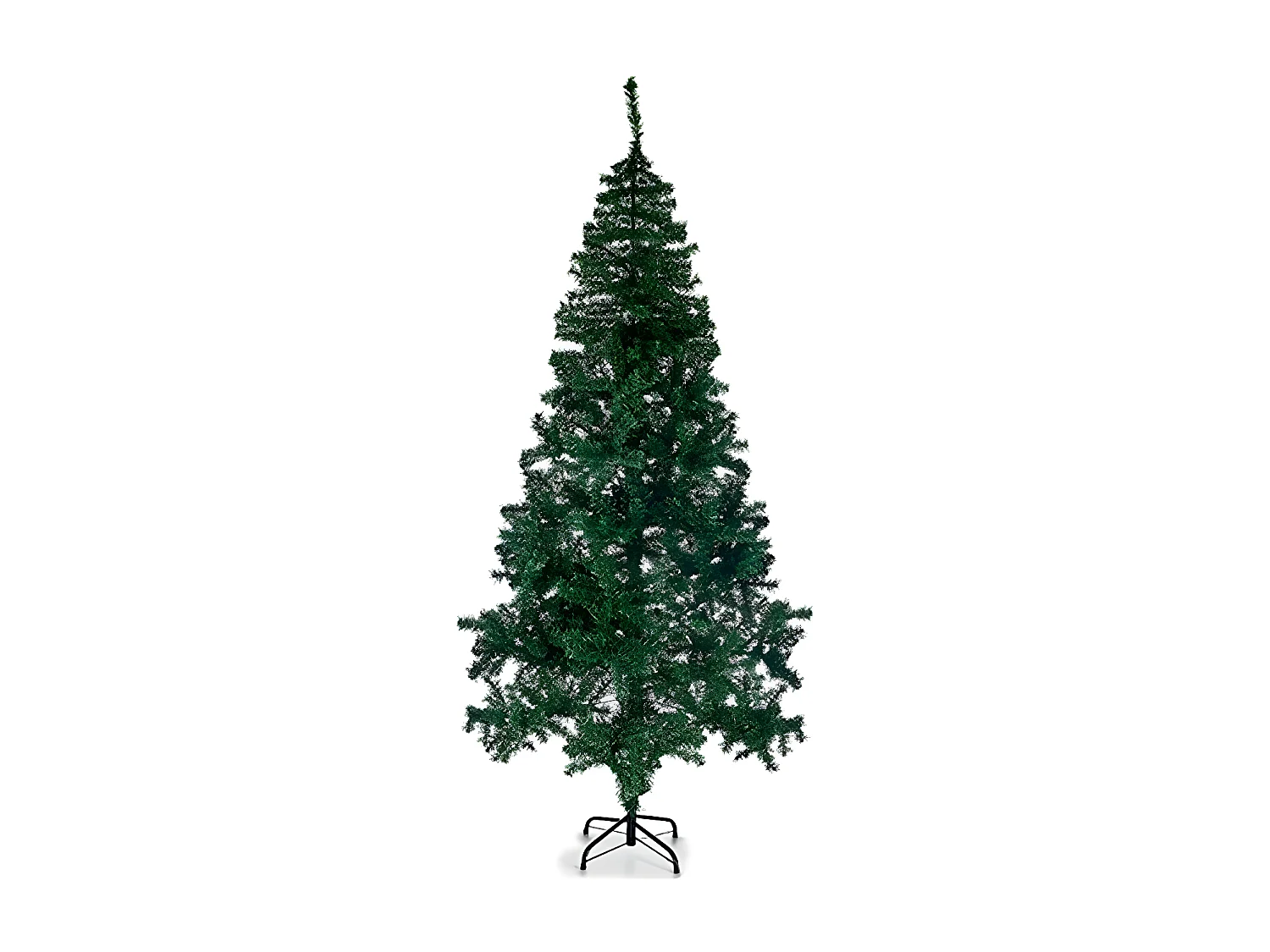 Sapin de Noël artificiel en plastique vert H210cm
