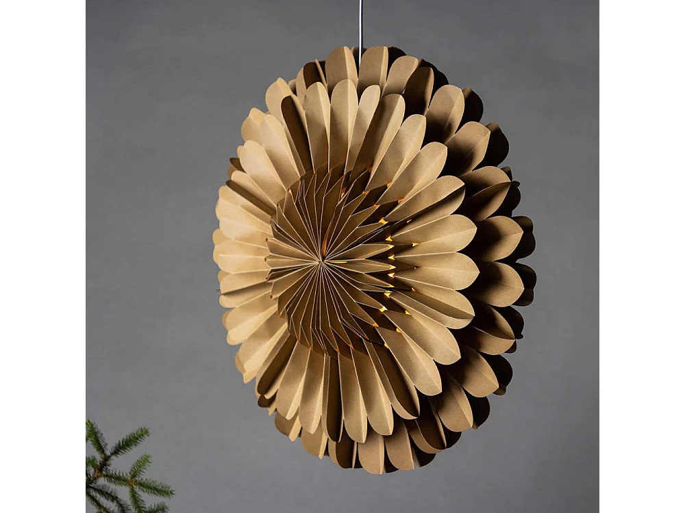 Lampe Suspension Déco "Jarvson" 60cm Marron