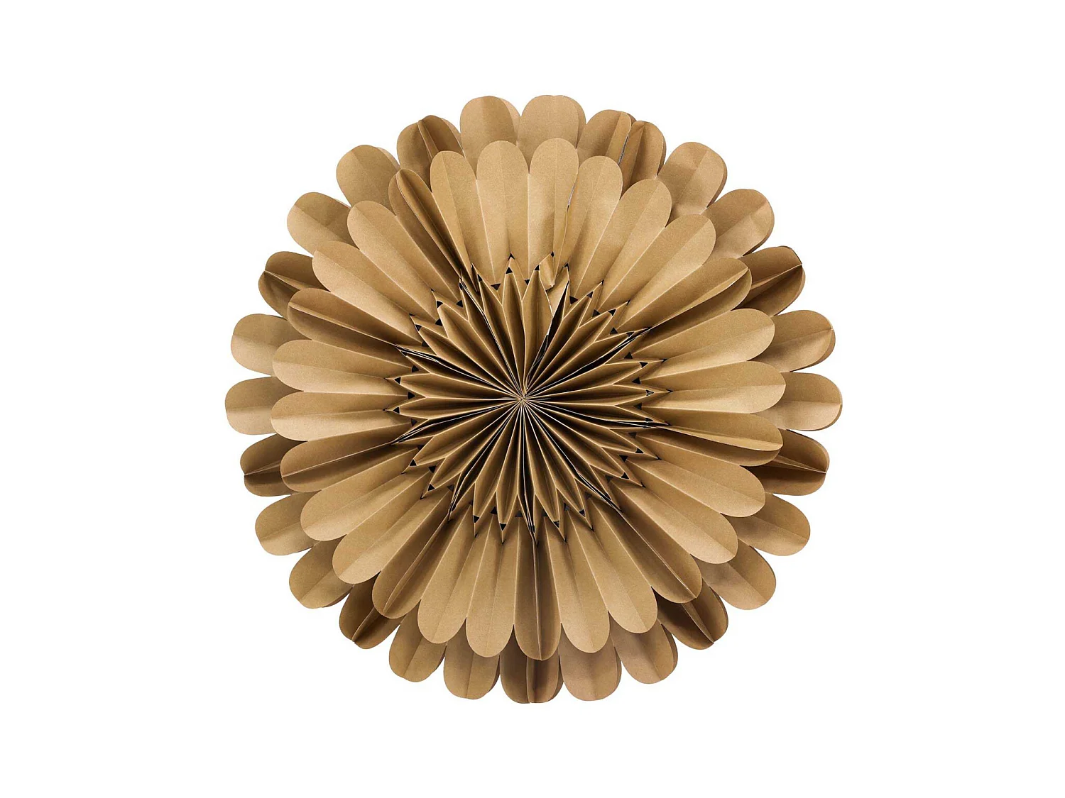 Lámpara colgante Järvsön Estrella de Navidad con papel claro Ø60cm color marrón.