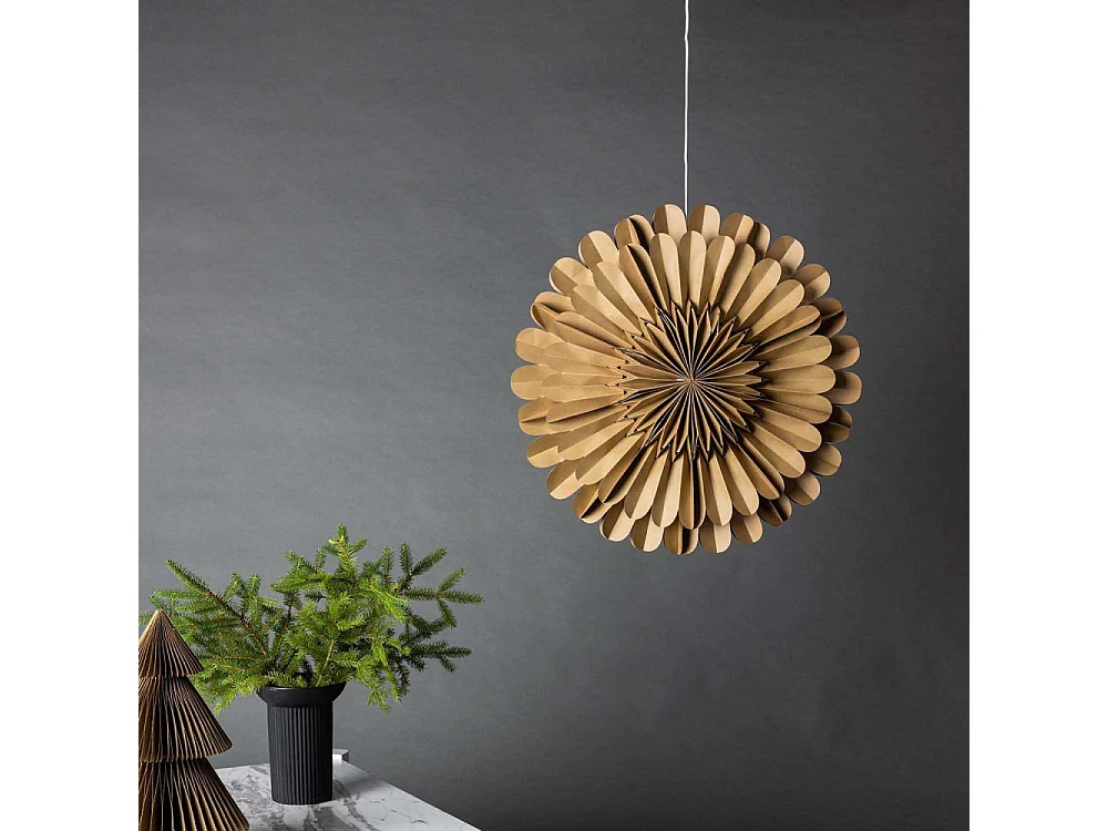 Lampe Suspension Déco "Jarvson" 60cm Marron