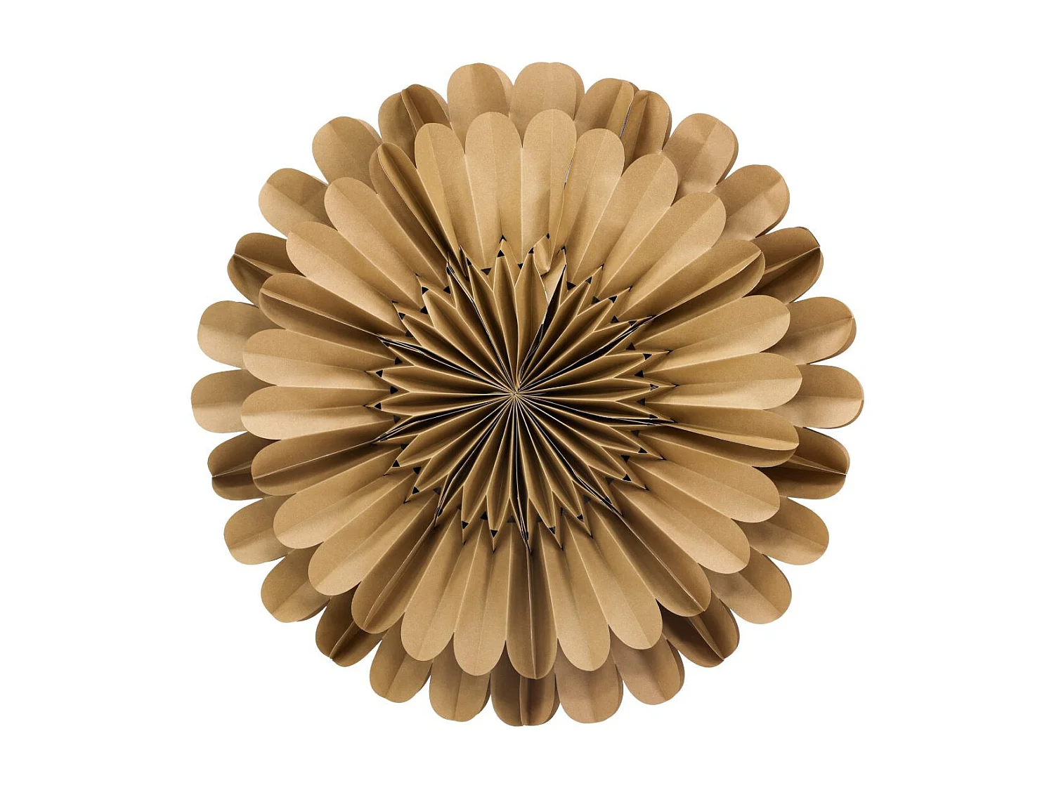 Stella di Natale Järvsön con ciondolo in carta luminosa Ø60cm marrone chiaro.