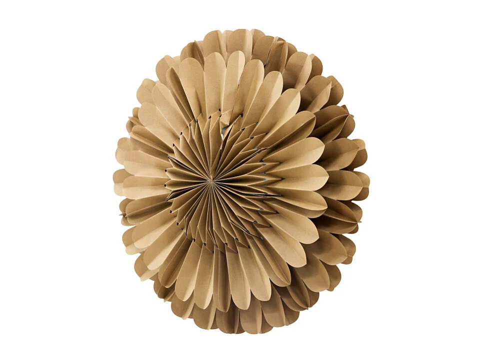 Stella di Natale Järvsön con ciondolo in carta luminosa Ø60cm marrone chiaro.