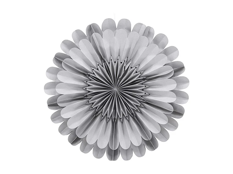 Estrella navideña de Järvsön con colgante de papel claro de Ø60 cm en gris oscuro.