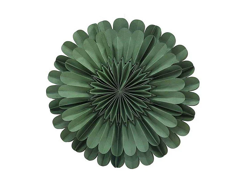 Järvsön Stella di Natale con pendente in carta leggera Ø60cm verde.