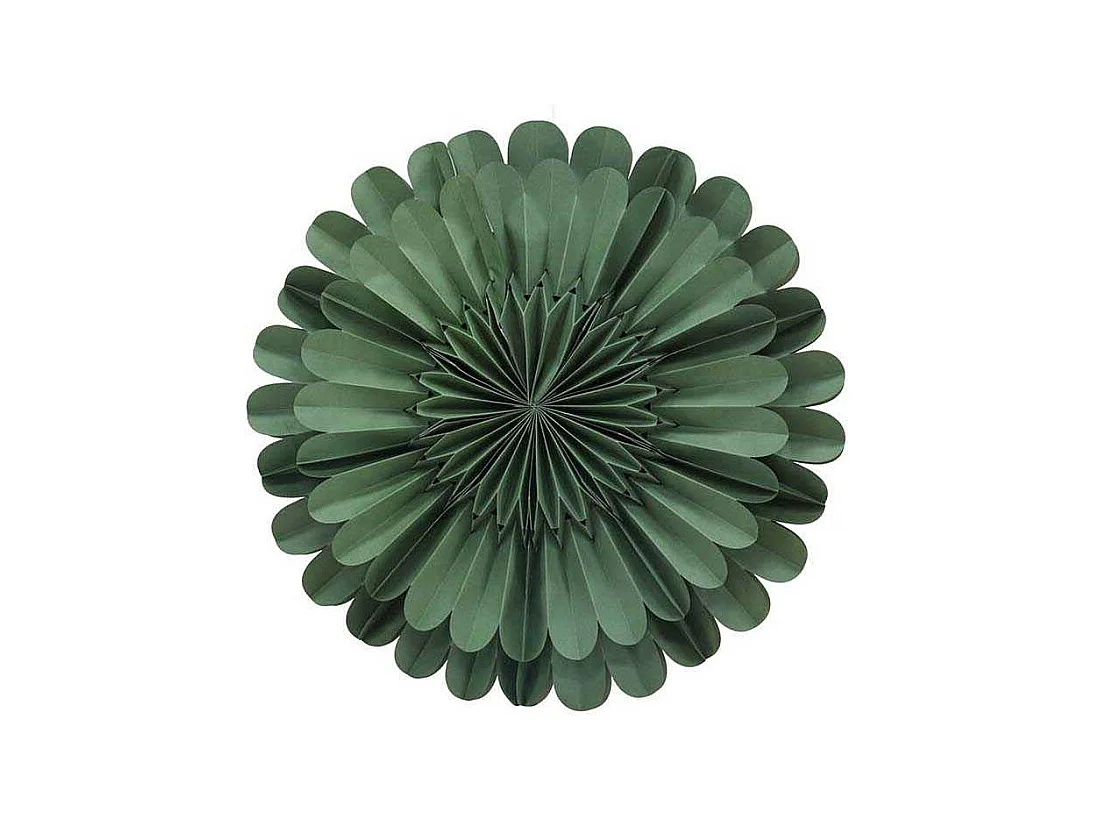 Estrella navideña Järvsön con colgante de papel claro Ø60cm verde.