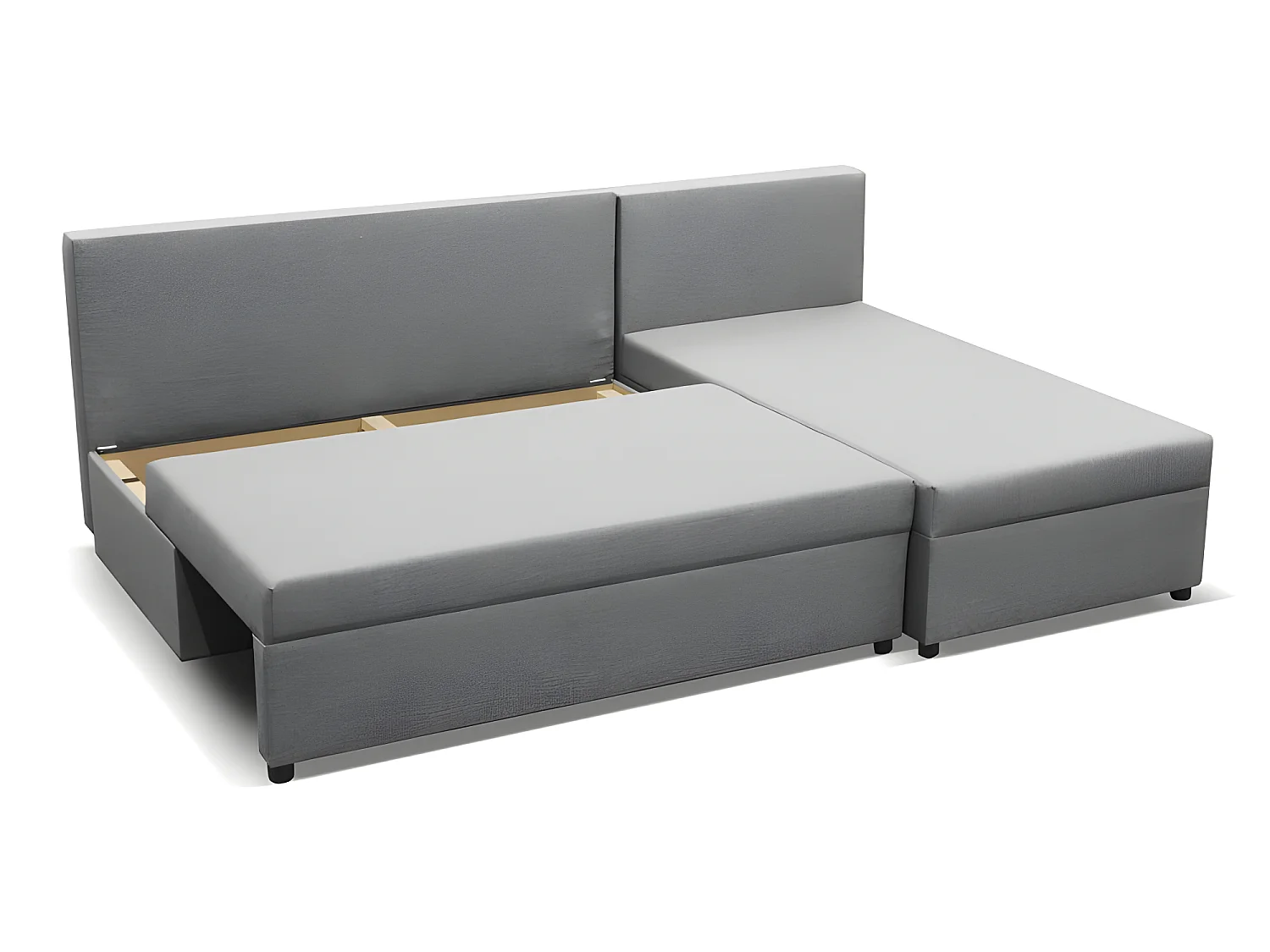 Canapé d'angle convertible GIANI noir