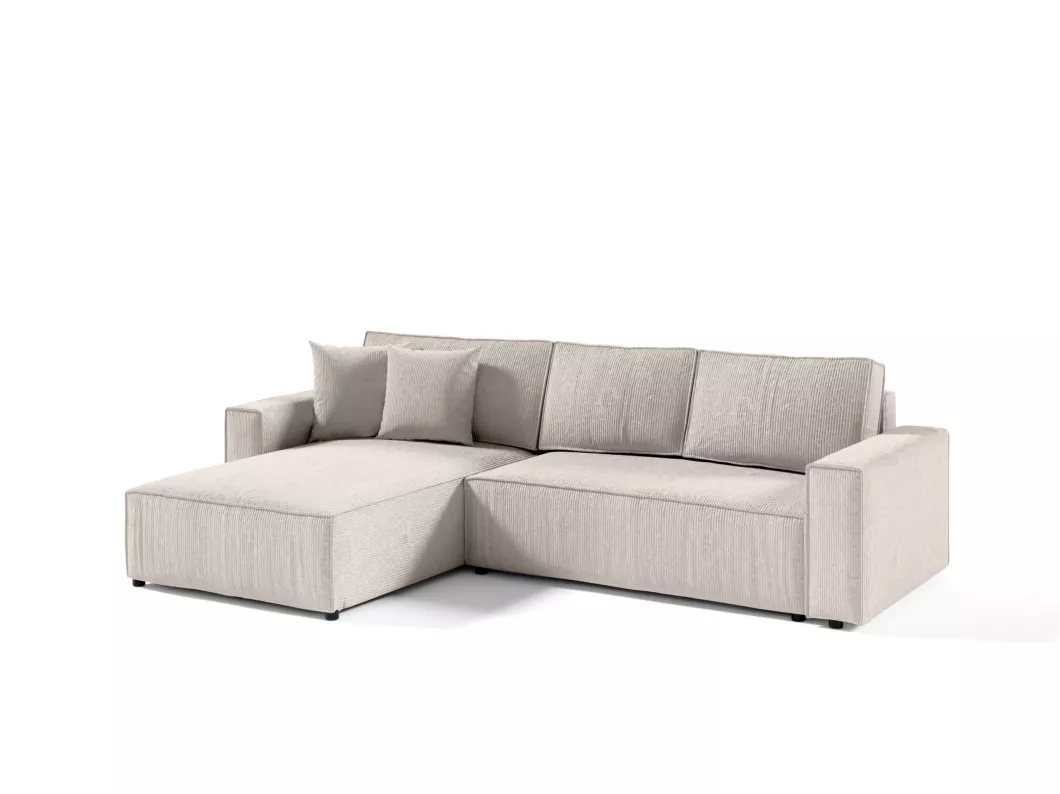 Kauf Unique Ecksofa Bento L Form Couch Elfenbein (Poso 100)