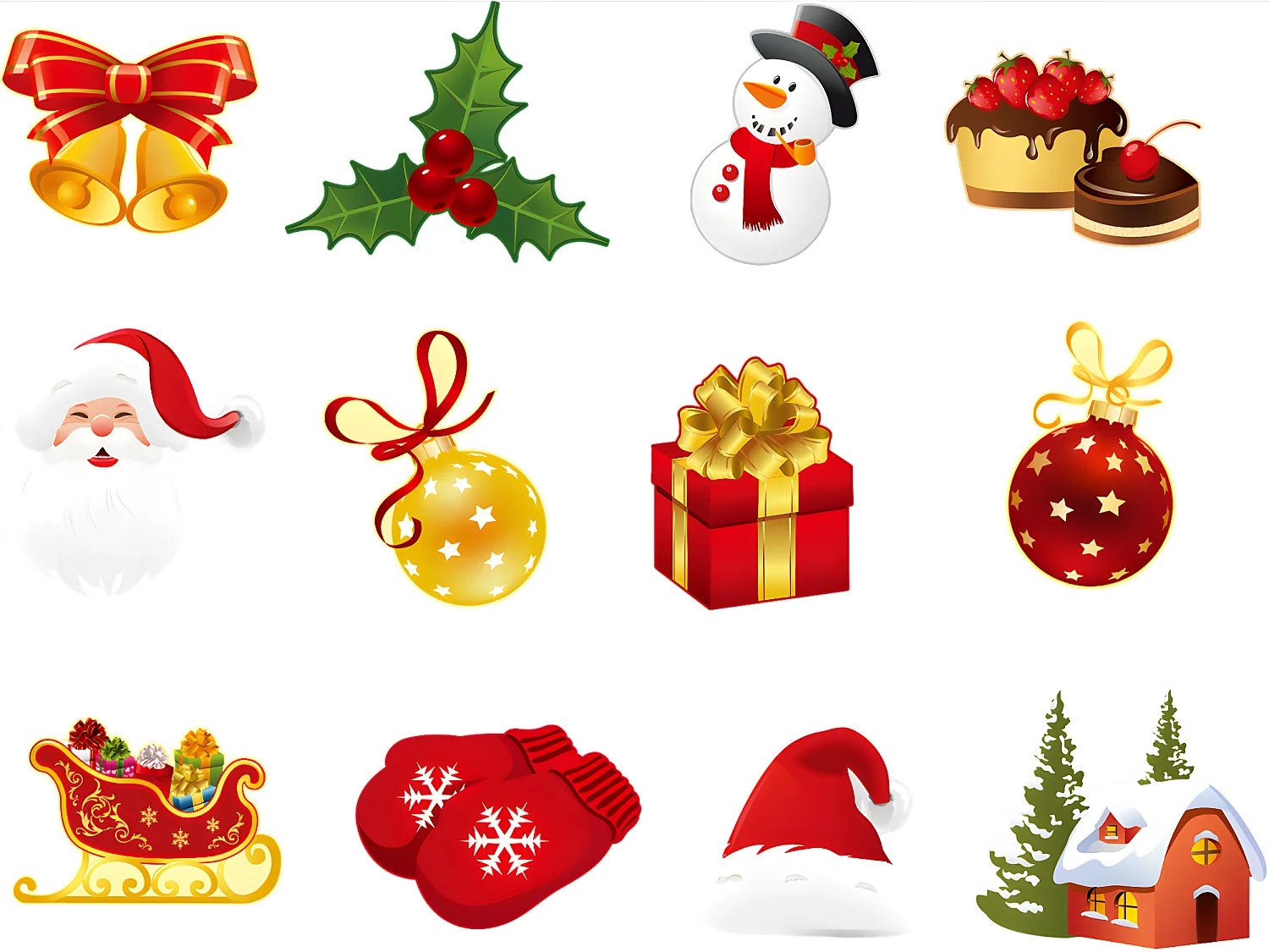 Sticker Noël les plaisirs de Noël - Autocollants stickers adhésifs noël - décoration fêtes - 60x75cm