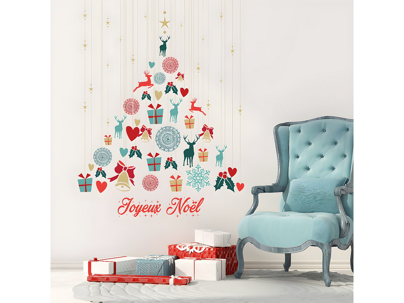 Autocollants De Noël - Non Spécifié - 8Pcs - PVC Réutilisables - Décoration Électrostatique - Multi-occasion - Maison