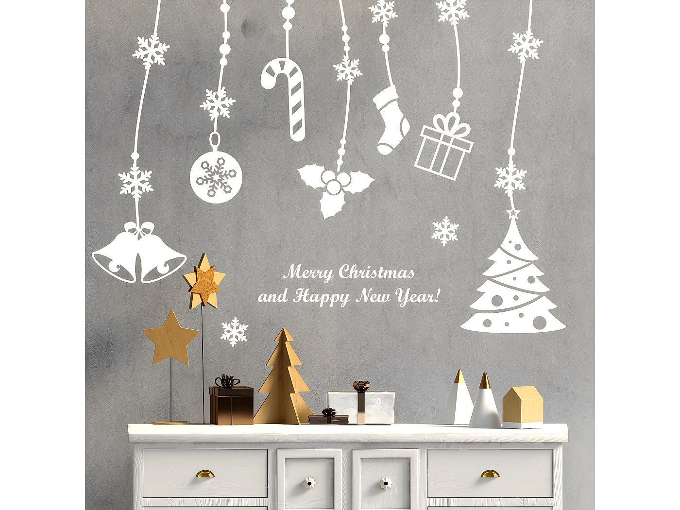 PUERHUACI Bannière De Noël,Decoration Noel,5 Pièces Bannière Joyeux Noël,Deco Noel Exterieur Pour La Décoration De Fête De Noël,Nouvel An,Fête,DIY Décoration