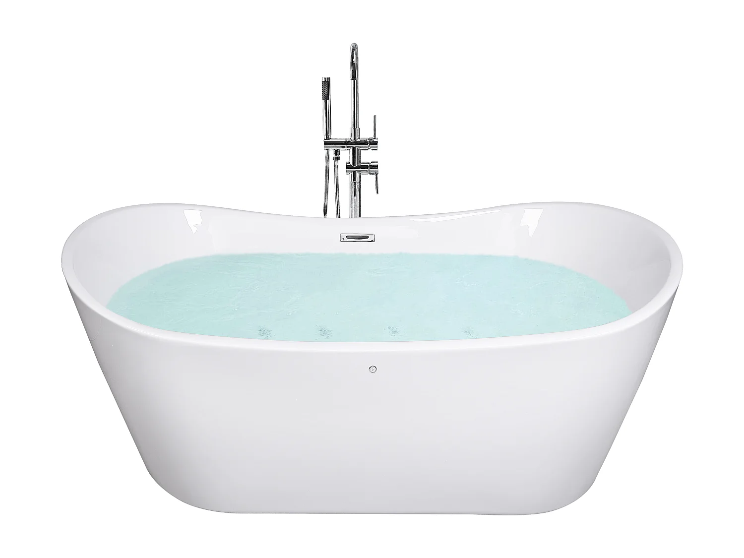 Freistehende Badwanne ANTIGUA 160 x 76 cm Weiss