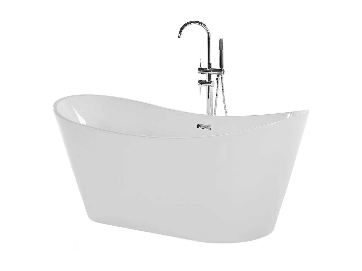 Freistehende Badwanne ANTIGUA 160 x 76 cm Weiss