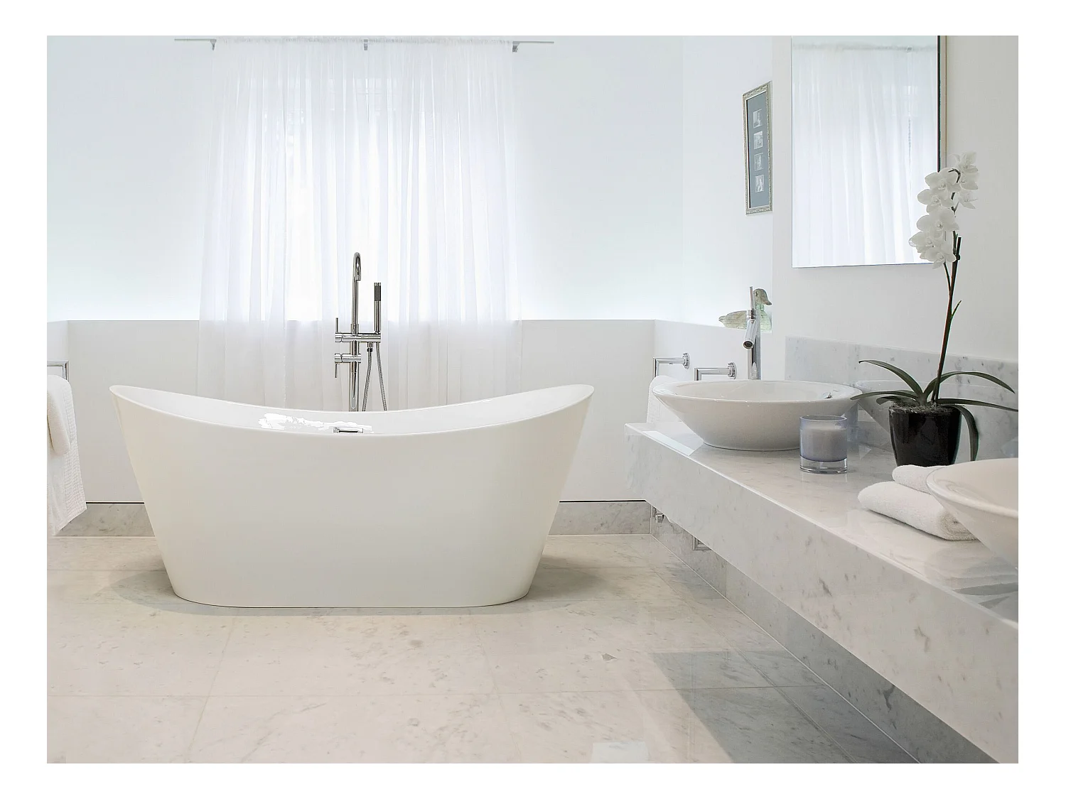 Baignoire îlot ANTIGUA 160 x 76 cm Blanc