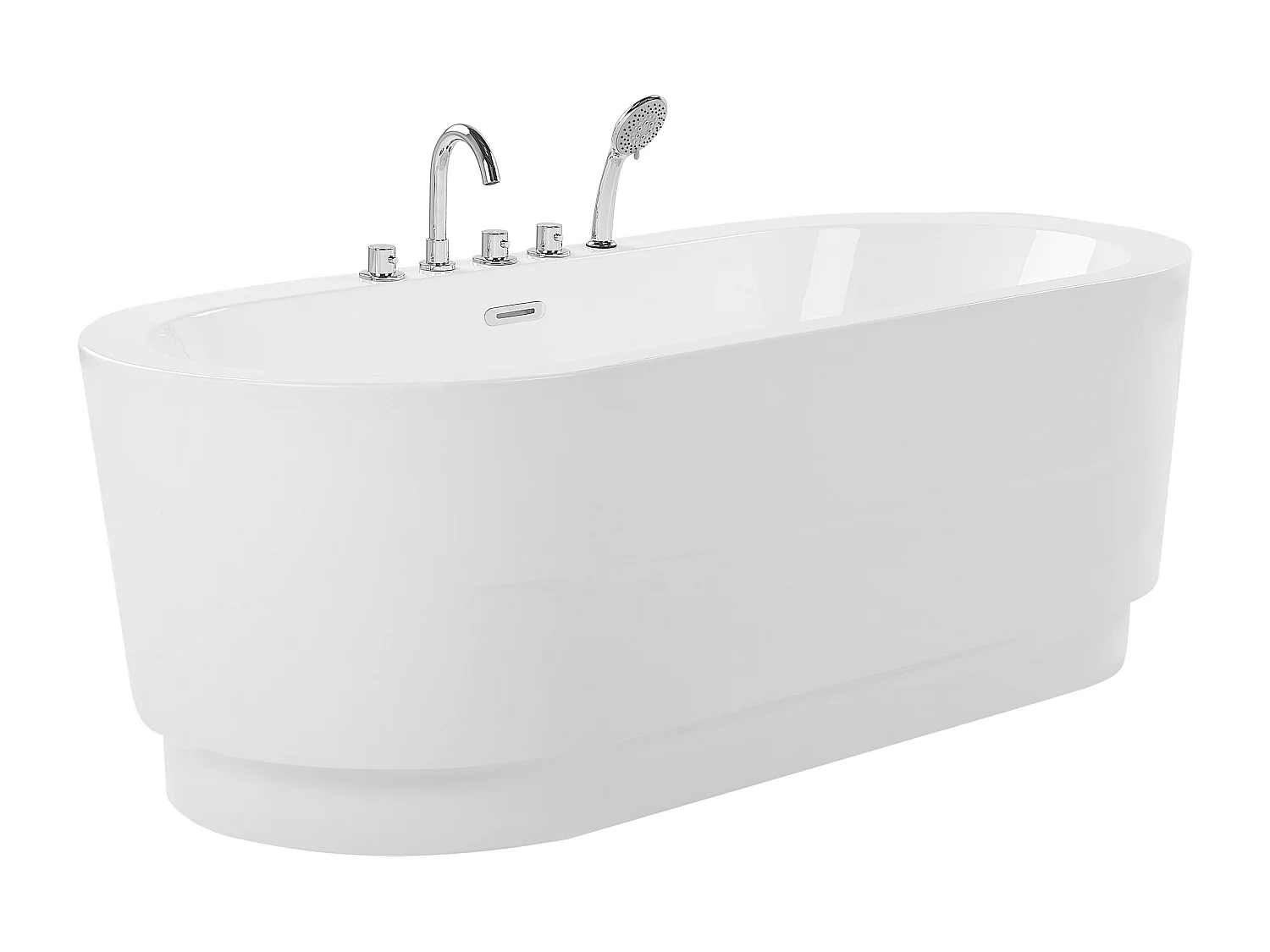 Baignoire îlot EMPRESA avec raccords 170 x 80 cm Blanc