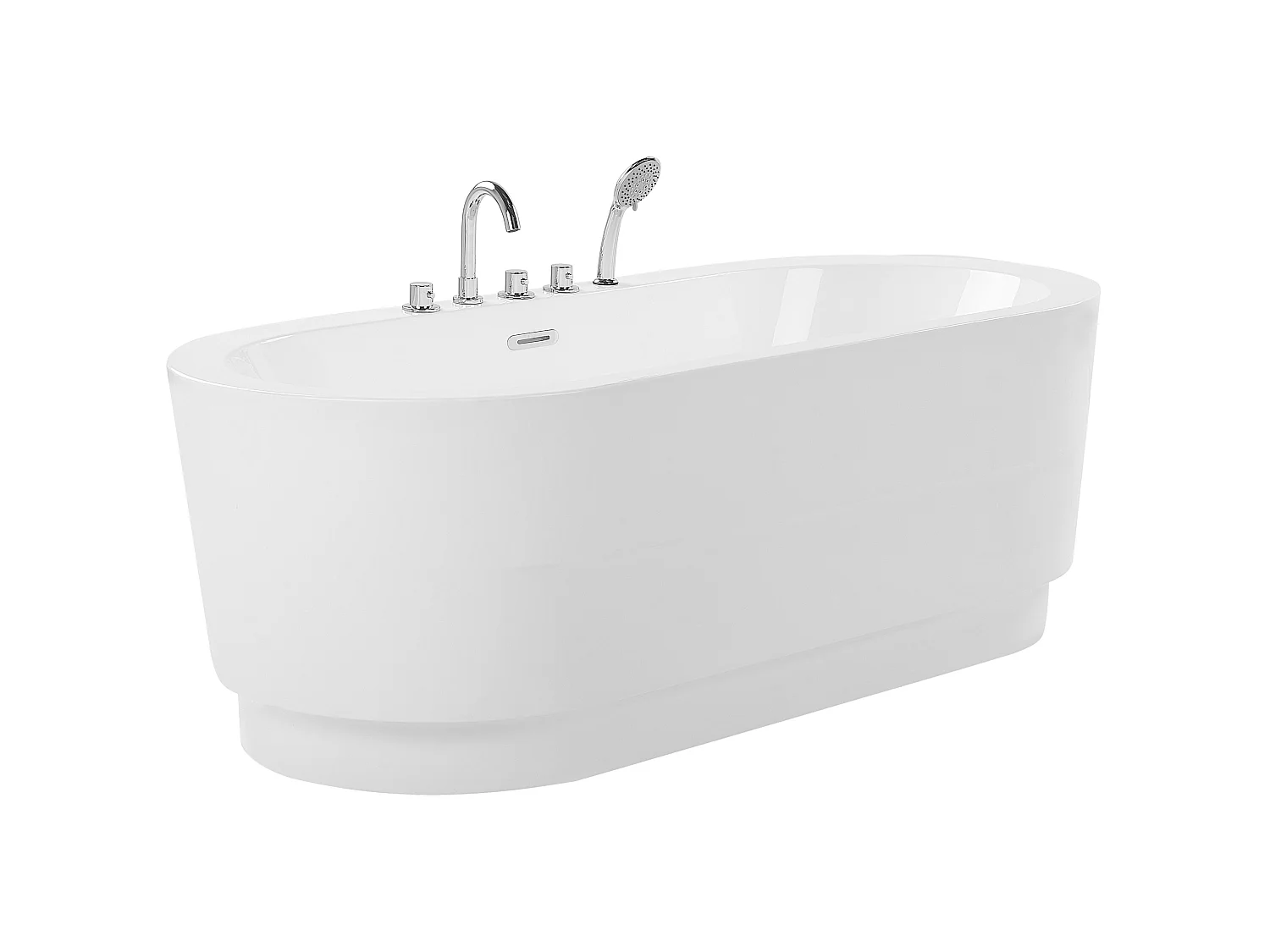 Baignoire îlot EMPRESA avec raccords 170 x 80 cm Blanc