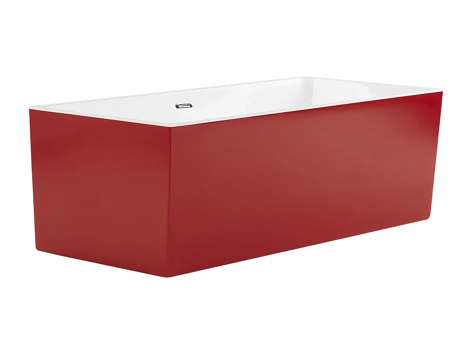 Vasca da bagno freestanding RIOS 170 x 80 cm Rosso