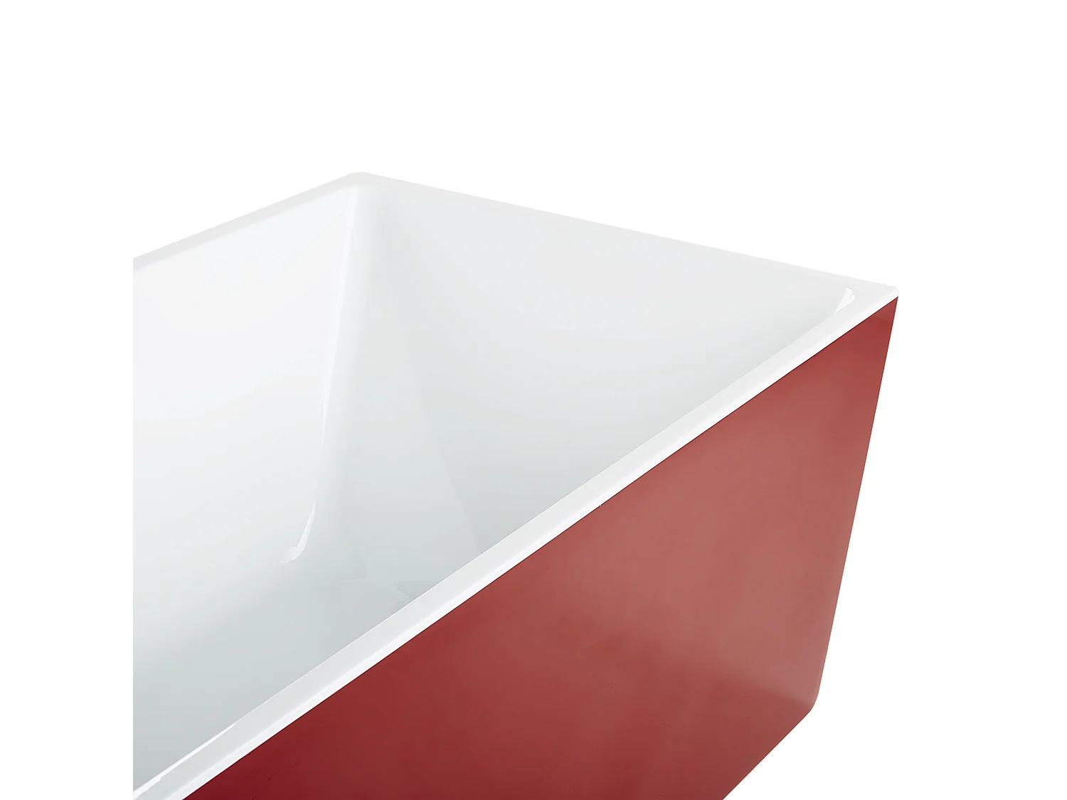 Vasca da bagno freestanding RIOS 170 x 80 cm Rosso